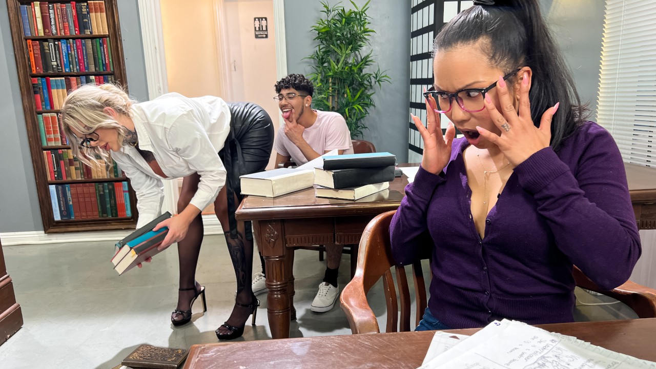 poster 01 33 lilhumpers realitykings – Christina Savoy, Diego Perez – Goofing Off In A Library