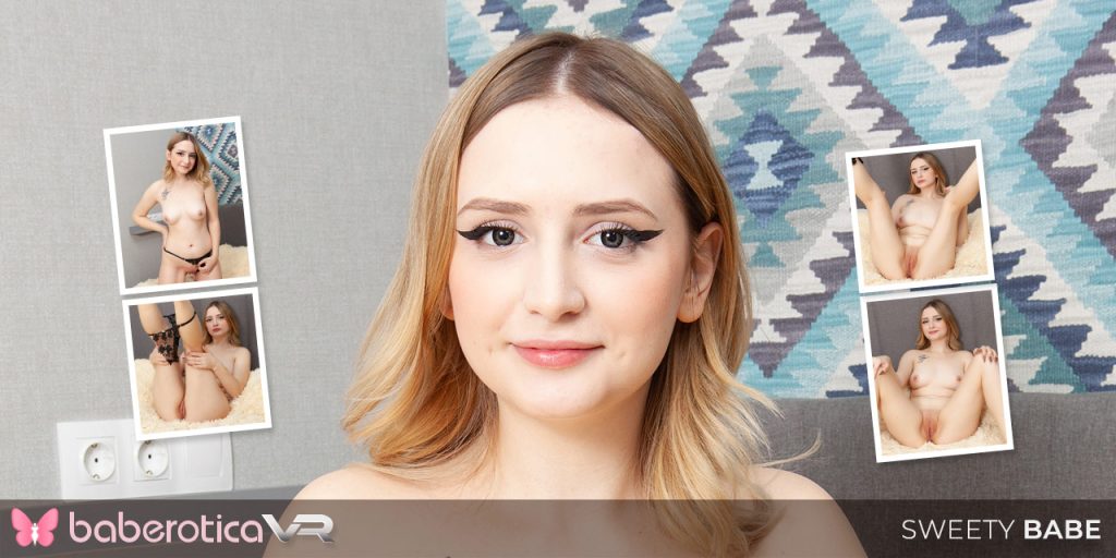 big 2 baberoticavr – Sweety Babe – Cute Blondie, Sweety Babe, Fucks Her Puffy Pussy For Us