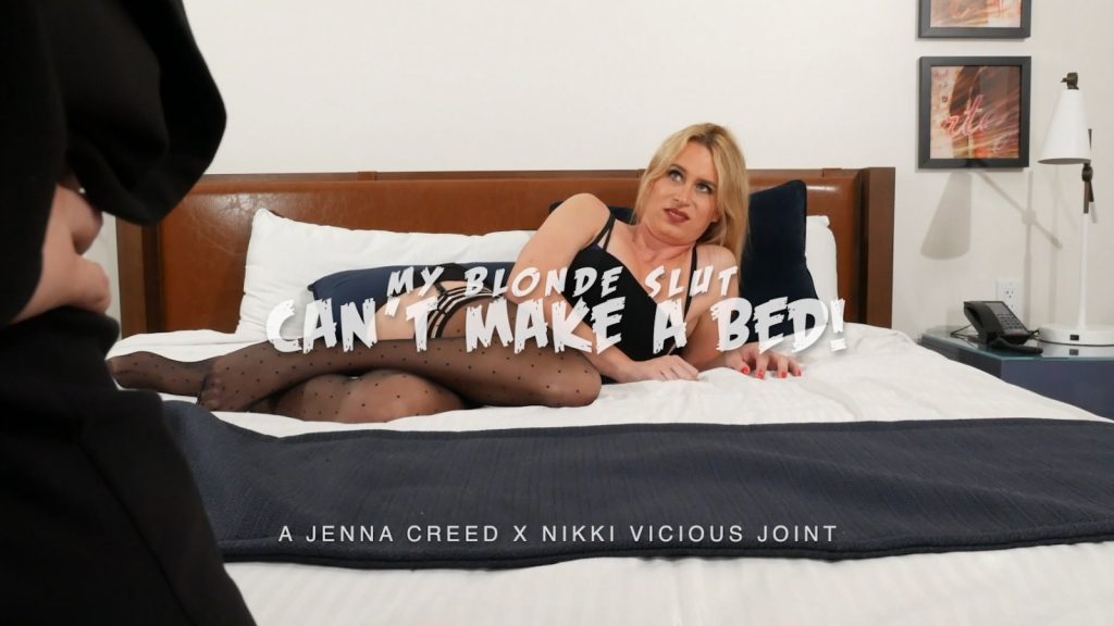 3865 1x realtgirls – Jenna Creed, Nikki Vicious – My Blonde Slut Can’t Make A Bed!