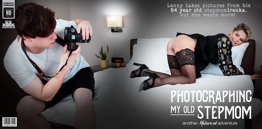 43348 0 maturenl – Irenka, Lenny Yankee – 64 year old stepmom Irenka seduces her stepson into fucking her during a photoshoot