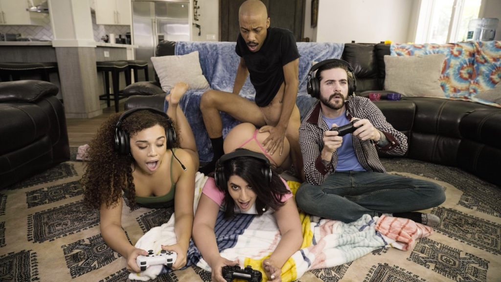 poster 01 64 RKShorts – Willow Ryder, Sarah Arabic, Johnny Love, Dwayne Foxxx – Co-op Mode Fuck for Gamer Girls