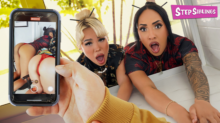 med StepSiblings – Luna Luxe, Kona Jade – Caught, Stuck, and Fucked