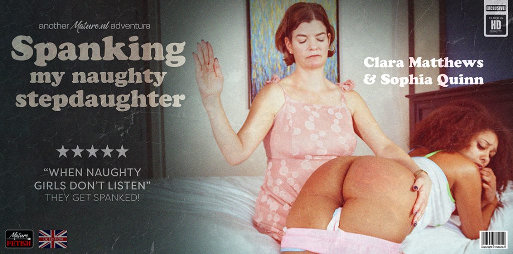 44941 0 Mature.NL – Clara Matthews, Sophia Quinn – Teeny Sophia Quinn gets spanked by her wicked stepmom Clara Matthews after being naughty