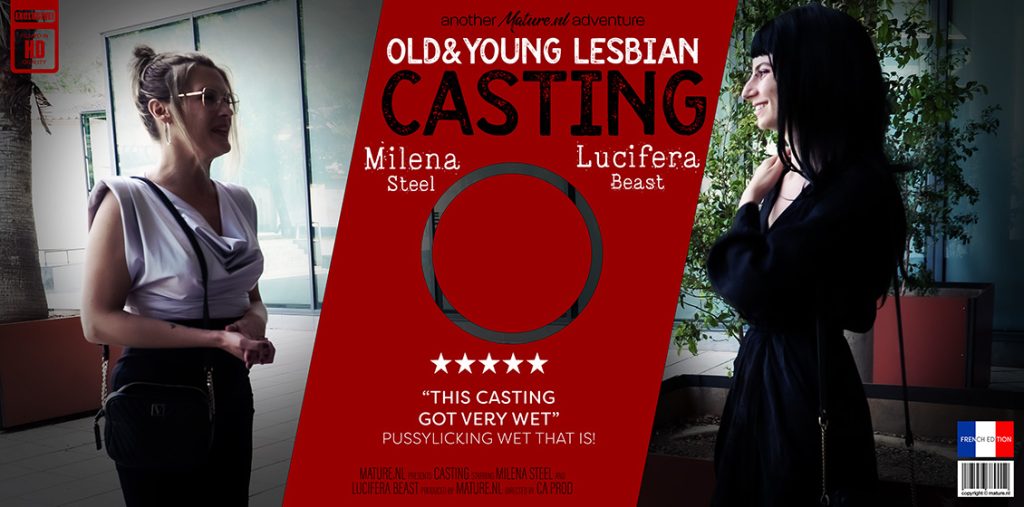 45444 0 Mature.NL – Lucifera Bast, Milena Steel – A hot old and young lesbian casting session with hot Lucifera Beast and MILF Milena Steel