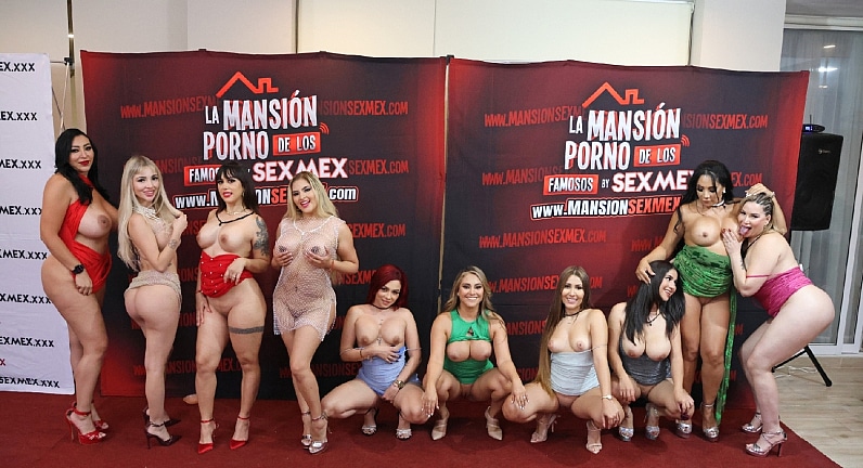 1 18 1 SexMex.XXX – Gali Diva, Loree Love, Silvia Santez, Nicole Zurich, Angie Miller, Analia, Gatita Veve, Haide Unique, Paty Acevedo – Mansion Sexmex Red Carpet 2