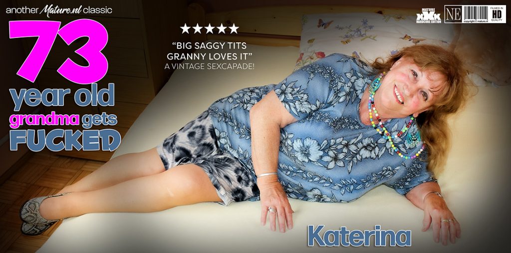 45805 0 Mature.NL – Gabor, Katerina – Katerina is a curvy 73 year old granny with big saggy tits who fucks the young man next door