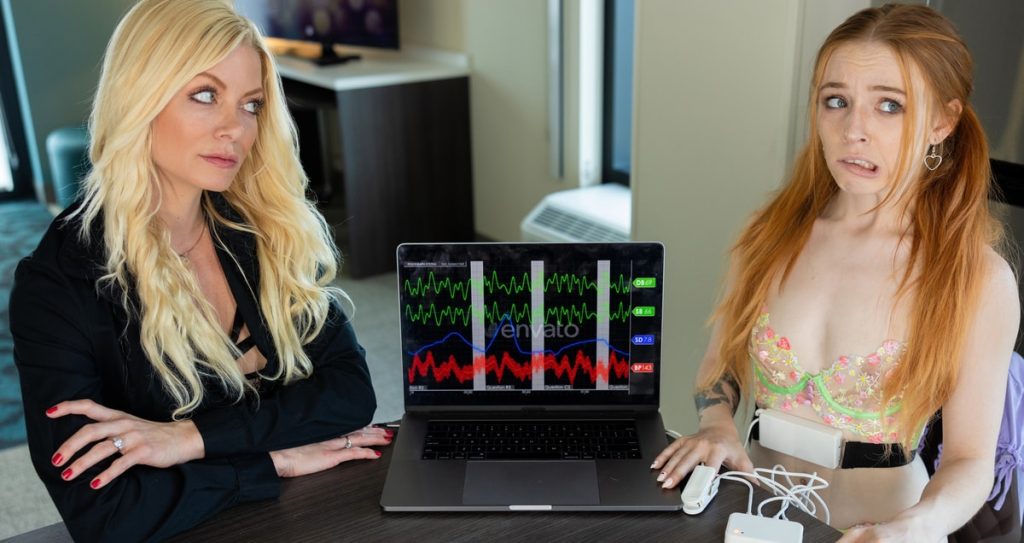 1589 2x LesbianSexuality – Serene Siren, Madi Collins – Stepdaughter lie detector test