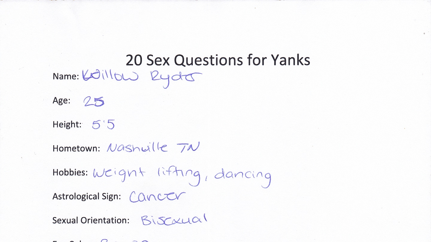 202970 Yanks.com – Willow Ryder – 20 Sex Questions With Willow Ryder!