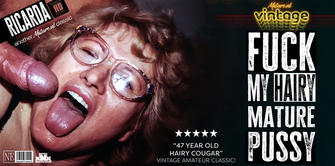 46173 0 Mature.NL – Gabor, Ricarda – Young guy fucking mature hairy nympho Ricarda in this amateur vintage adult classic