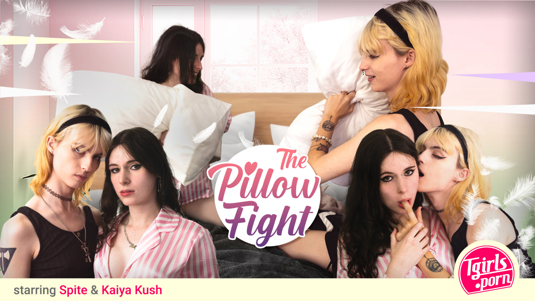 7318 TGirlsPorn – Kaiya Kush, Spite – The Pillow Fight