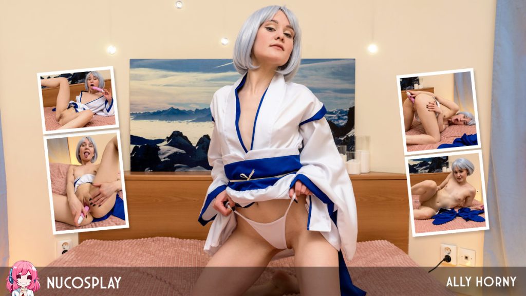 big 33 NuCosplay – Ally Horny – Kimono Babe Ally Horny Masturbates Like A Japanese Housewife