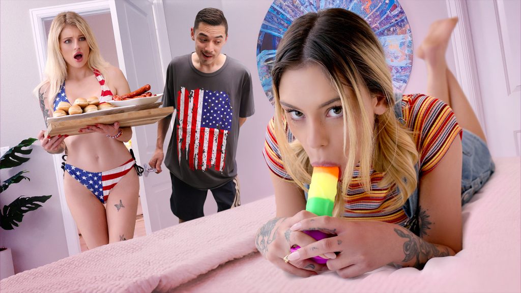 hi 54 AskYourMother – Hyley Winters, Dylan Moore, Juan Loco – ‘Who’s the Hottest?’ Dick Sucking Contest!