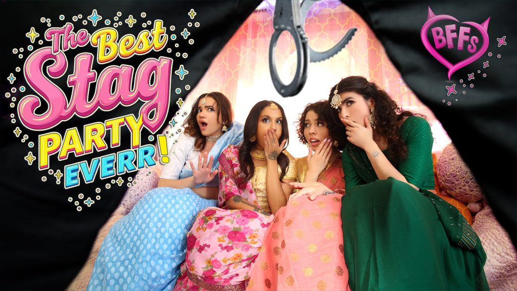 hi 56 BFFS – Naudi Nala, Satine Summers, Nina White, Nikki Slick, Jason Sarcinelli – Indian Bachelorette Party Turns Into Stripper Fuck-Fest!