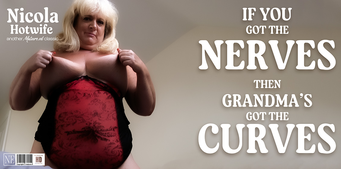 46387 0 Mature.NL – Nicola Hotwife – British, curvy grandma Nicola Hotwife loves to masturbate at home in bed when she’s alone