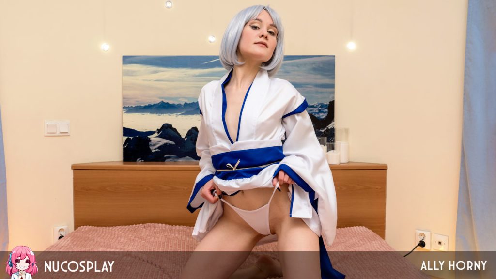 big 20 NuCosplay – Ally Horny – Petite Kimono Lady Ally Horny Knows How To Use A Fat Cock