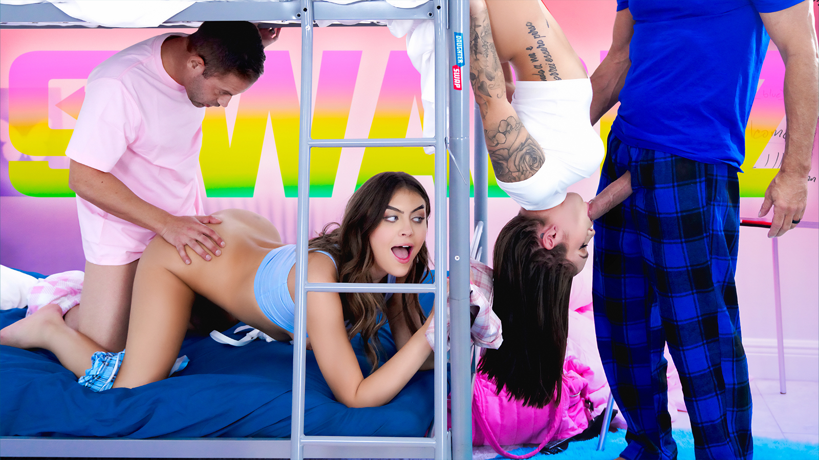 hi 39 DaughterSwap – Bunny Fae, Selina Bentz – College Swap Day