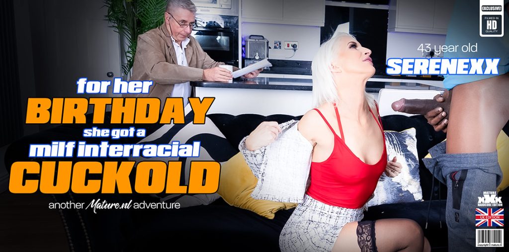 48017 0 Mature.NL – Mr. Longwood, Roy Hunt, Serenexx – An interracial cuckold birthday surprise for hot MILF Serenexx giving by her watching husband