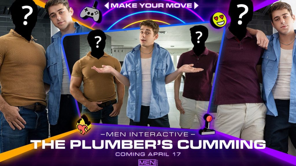 poster 01 77 Men.com – Joey Mills, Reese Rideout, Sage Roux – MEN Interactive: The Plumber’s Cumming