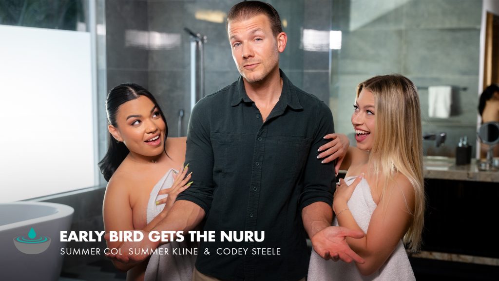 NuruMassage – Codey Steele, Summer Kline, Summer Col – Early Bird Gets The Nuru 1 Early Bird Gets The Nuru Codey Steele Summer Kline Summer Col NuruMassage – Codey Steele, Summer Kline, Summer Col – Early Bird Gets The Nuru